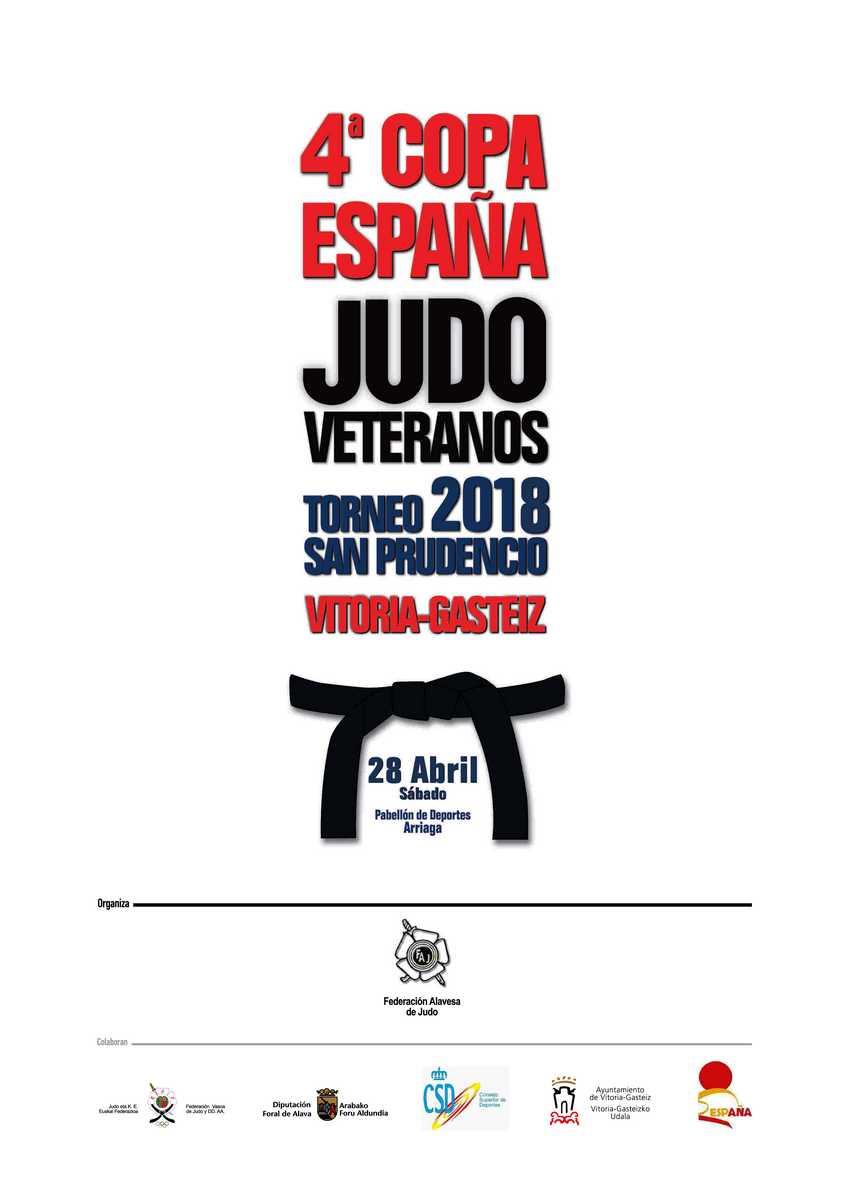 Copa España de Judo Veteranos Vitoria. 28-04-18. RESULTADOS.